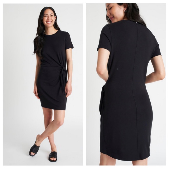 Kit & Ace Tie Brushed Dress - Picture 2 of 8